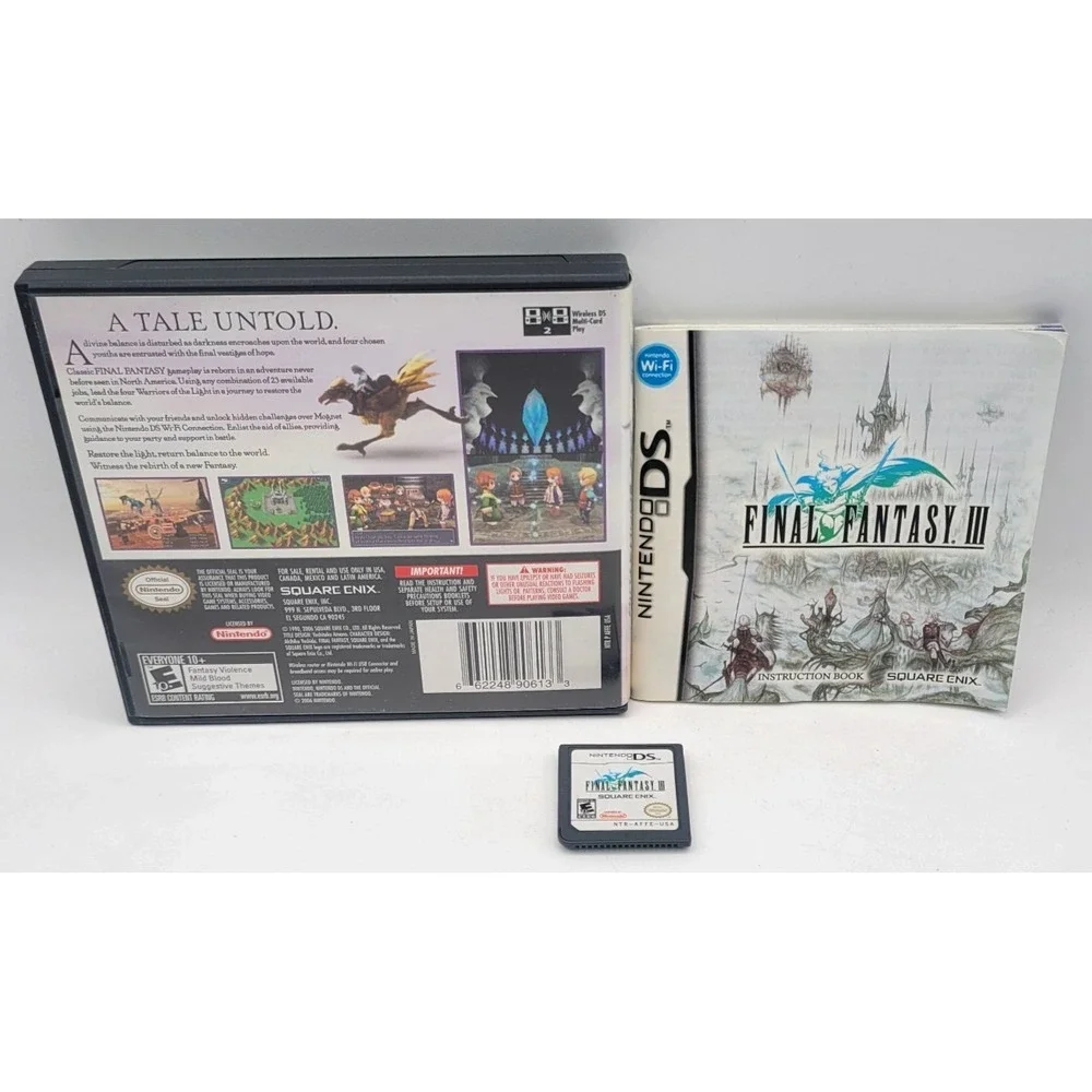 Final Fantasy III (Nintendo DS, 2006) CIB COMPLETE IN BOX‎